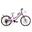 Vélo de fille VTT Canellini LINCY 20" - Fuchsia/Bleu clair