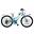 Vélo de fille VTT Canellini LINCY 24" - Bleu clair/Vert