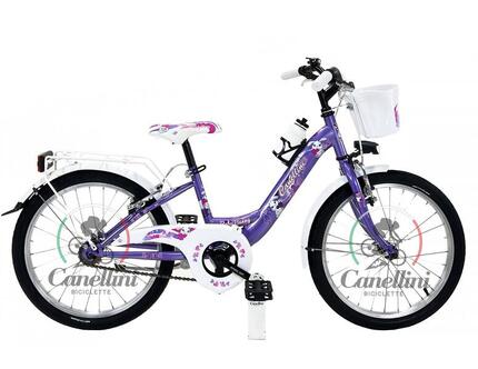 Vélo Canellini VENERE 20" fille bleu clair cadre acier, freins V‑Brake