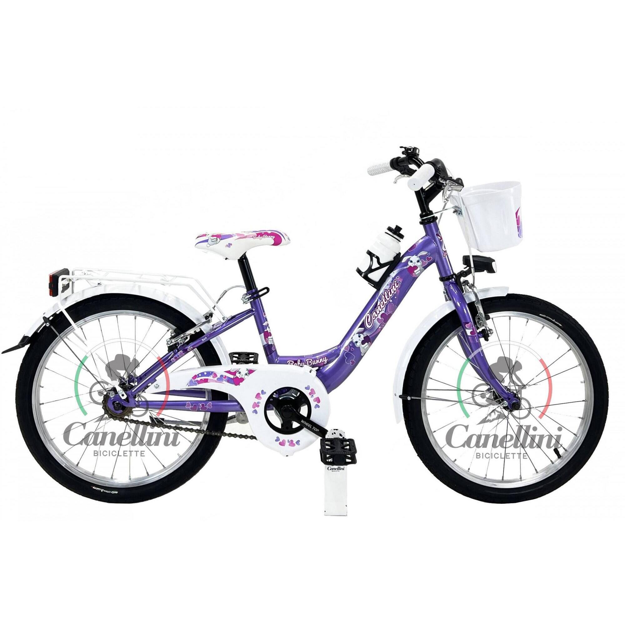Rower Dziecięcy Canellini VENERE 20"  BABY BUNNY - Fioletowy