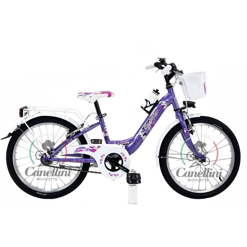 Bicicletă pentru fete Canellini VENERE 20" BABY BUNNY - Violet