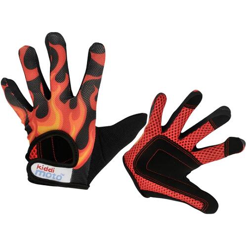 KIDDIMOTO Flames Full Finger Cycling Gloves