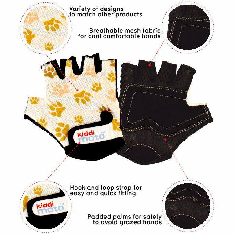 Paws Cycling Gloves 3/4