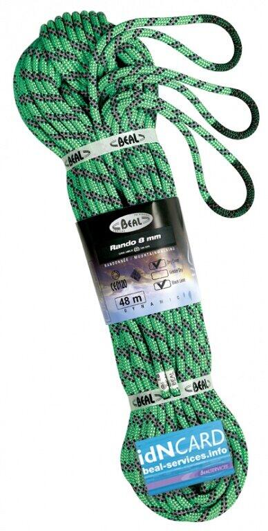 Beal Zwillingsseil Rando Golden Dry 8 mm 30 m gelb leicht hydrophob 2/4