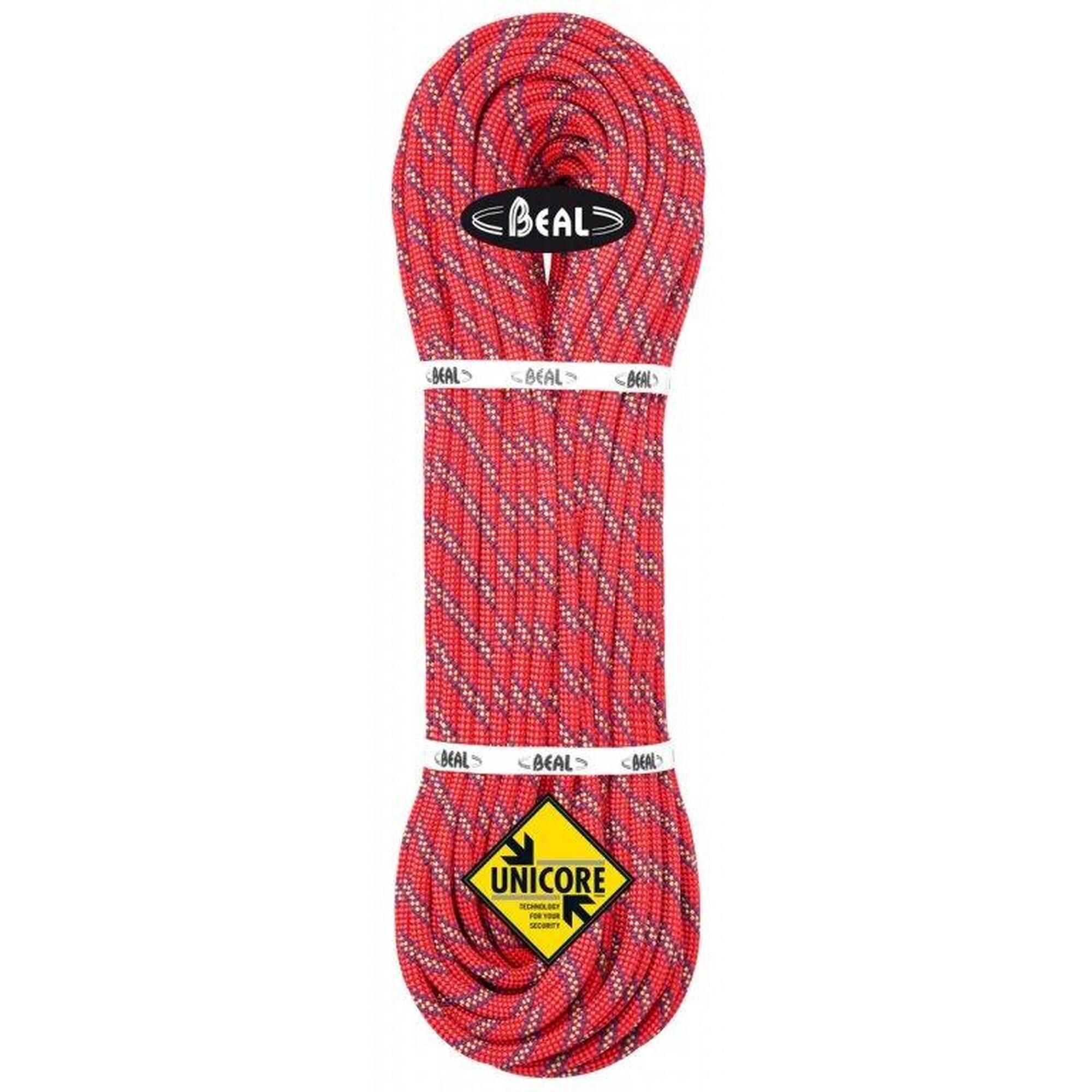 BEAL Jednoduché dynamické lano Booster III 9,7mm Unicore Golden Dry 60m