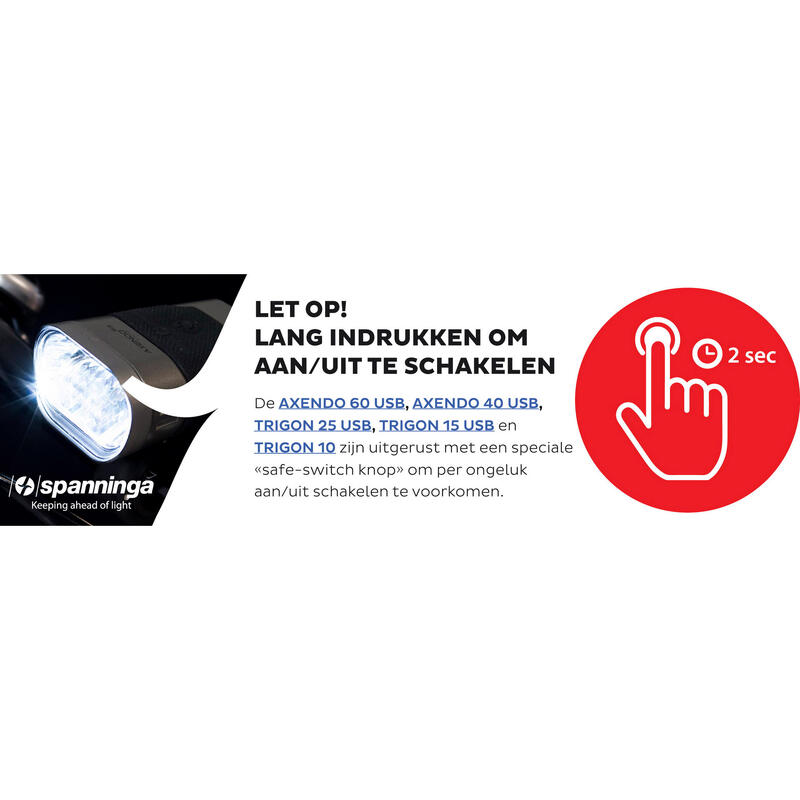 Spanninga trigon 25 projecteur led usb 25lux