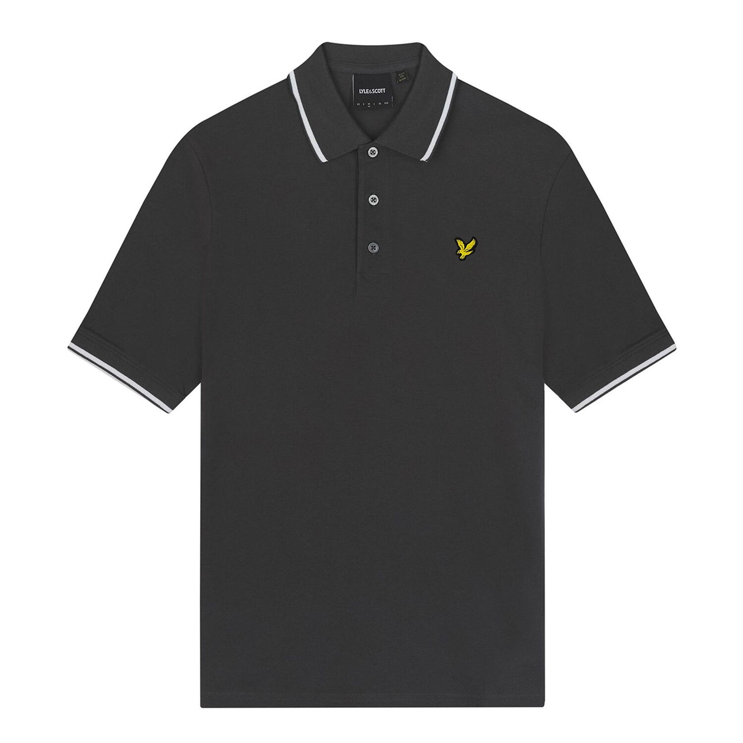 Men's polo shirt (Gunmetal/White)