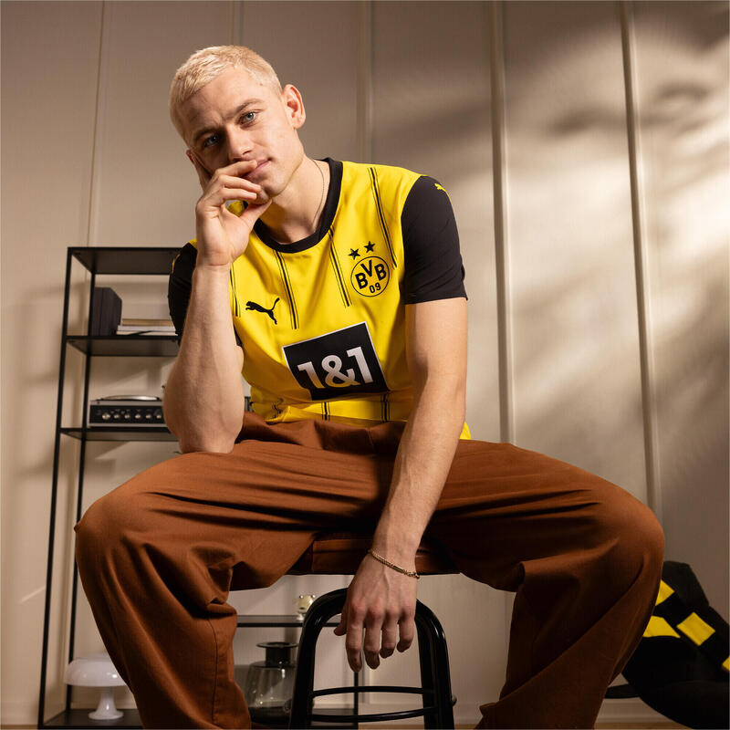 Męska koszulka domowa Borussia Dortmund 24/25 PUMA Faster Yellow Black