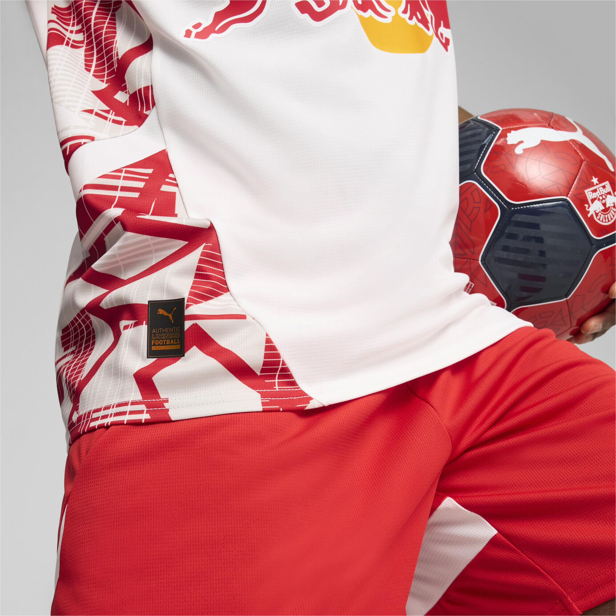 Camiseta FC Red Bull Salzburg 1.ª equipación 24/25 Hombre PUMA White Red 3/7