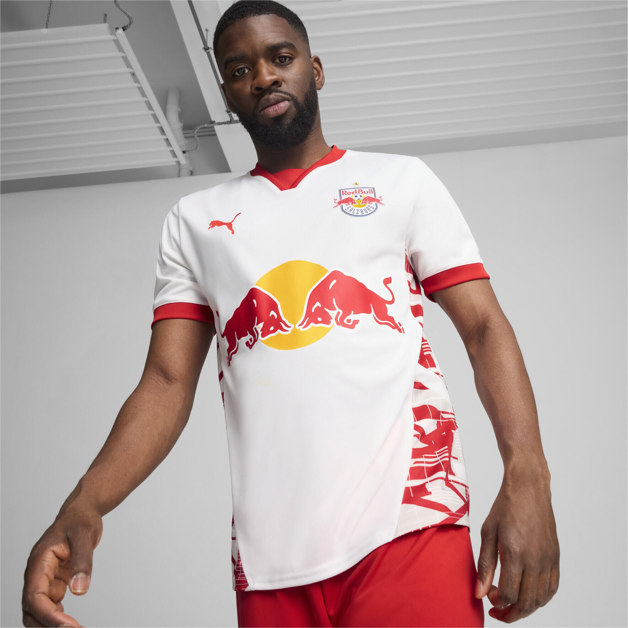 Camiseta FC Red Bull Salzburg 1.ª equipación 24/25 Hombre PUMA White Red 2/7
