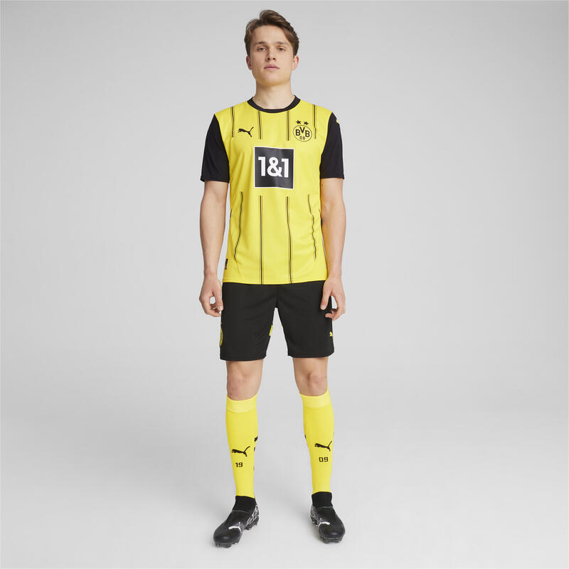 Męska koszulka domowa Borussia Dortmund 24/25 PUMA Faster Yellow Black