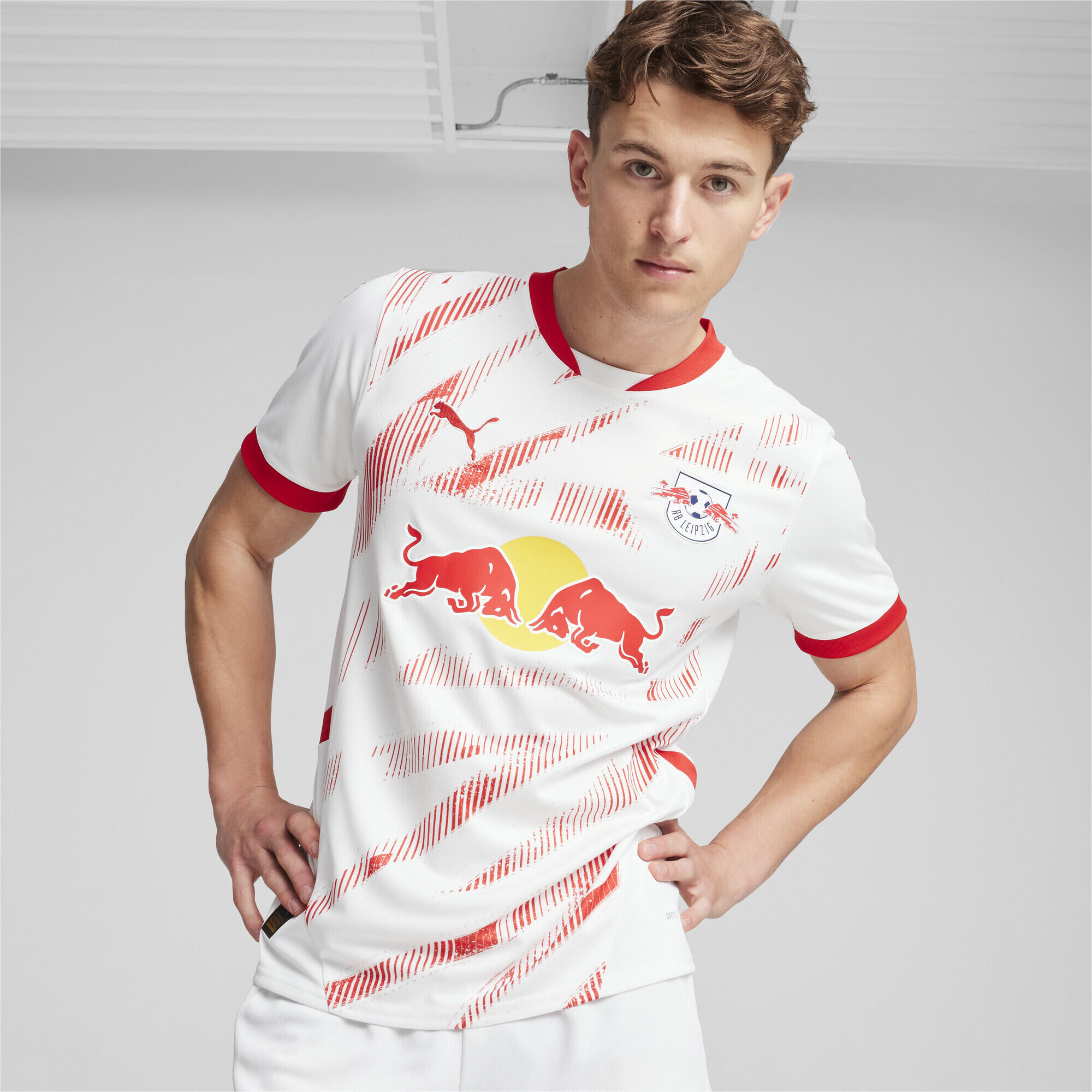 RB Leipzig 24/25 thuisshirt voor heren PUMA White For All Time Red 2/7