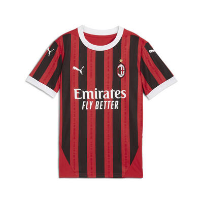 Maglia gara Home AC Milan 24/25 per ragazzi PUMA For All Time Red Black
