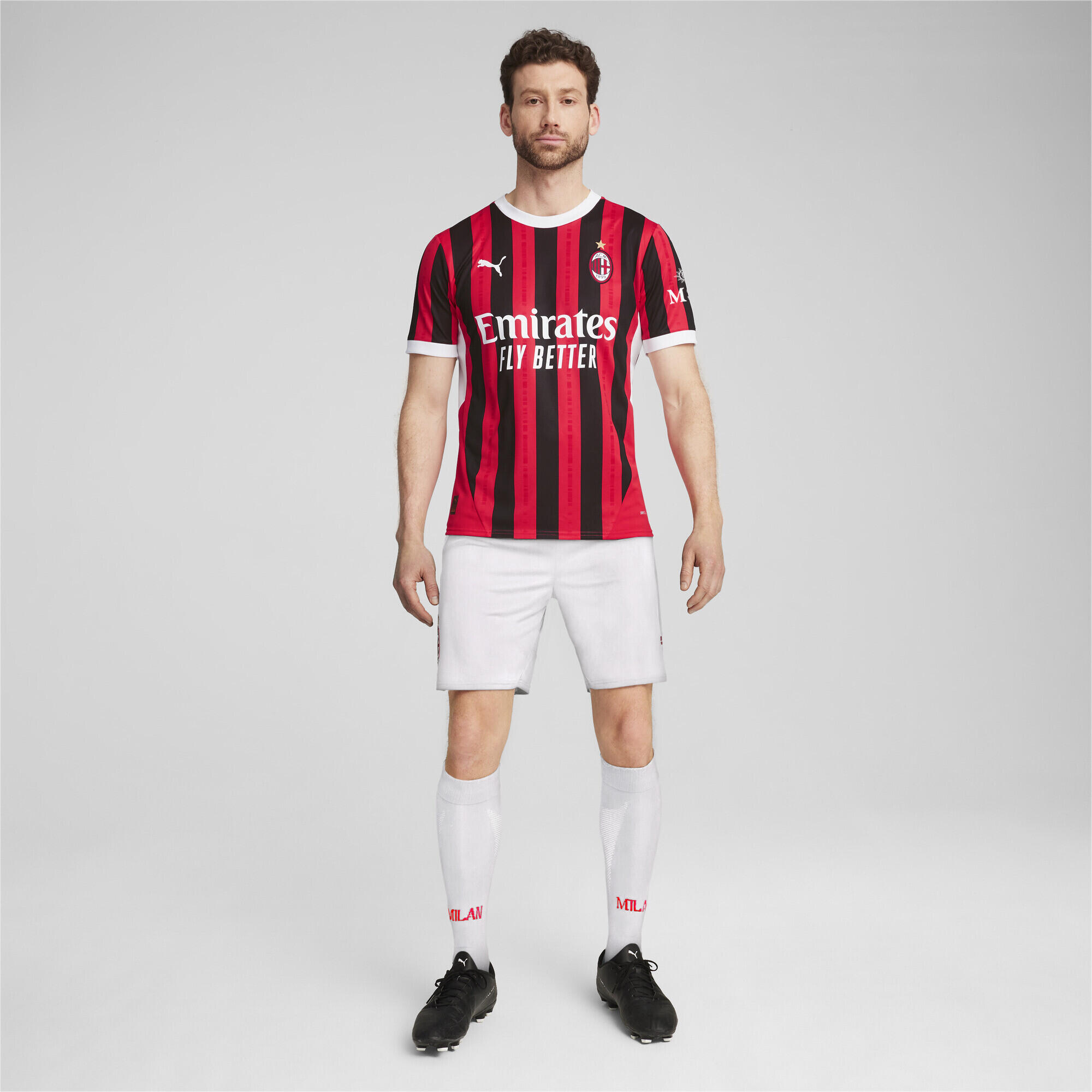 AC Milan 24/25 thuisshirt voor heren PUMA For All Time Red Black 6/7