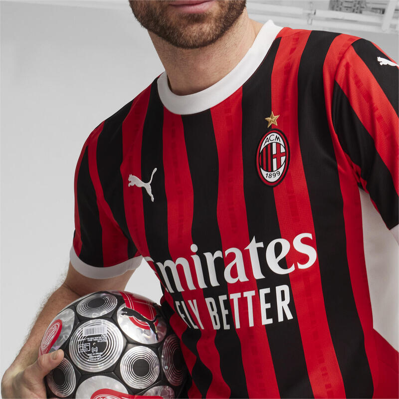 Maglia gara Home AC Milan 24/25 da uomo PUMA For All Time Red Black