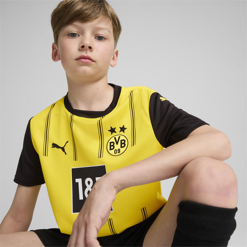 Dětský fotbalový dres Borussia Dortmund 24/25 PUMA Faster Yellow Black