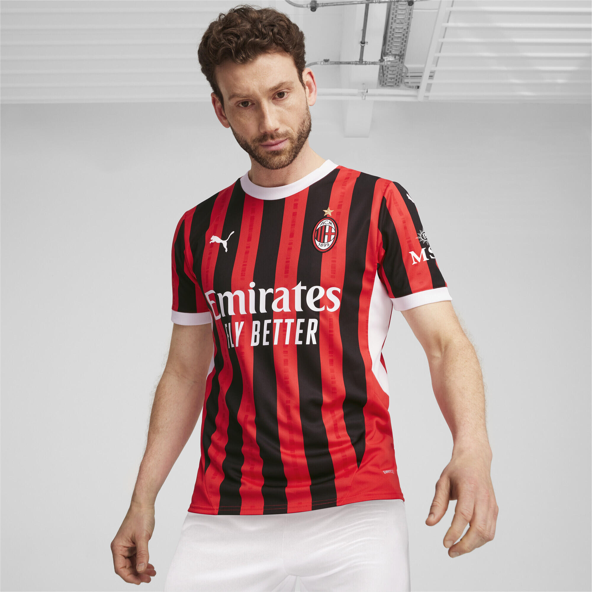 AC Milan 24/25 thuisshirt voor heren PUMA For All Time Red Black 2/7