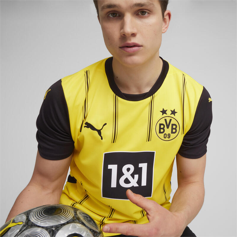 Męska koszulka domowa Borussia Dortmund 24/25 PUMA Faster Yellow Black
