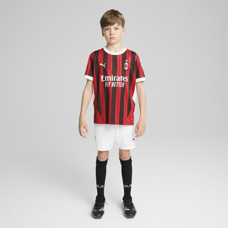 AC Milan 24/25 thuisshirt voor jongeren PUMA For All Time Red Black