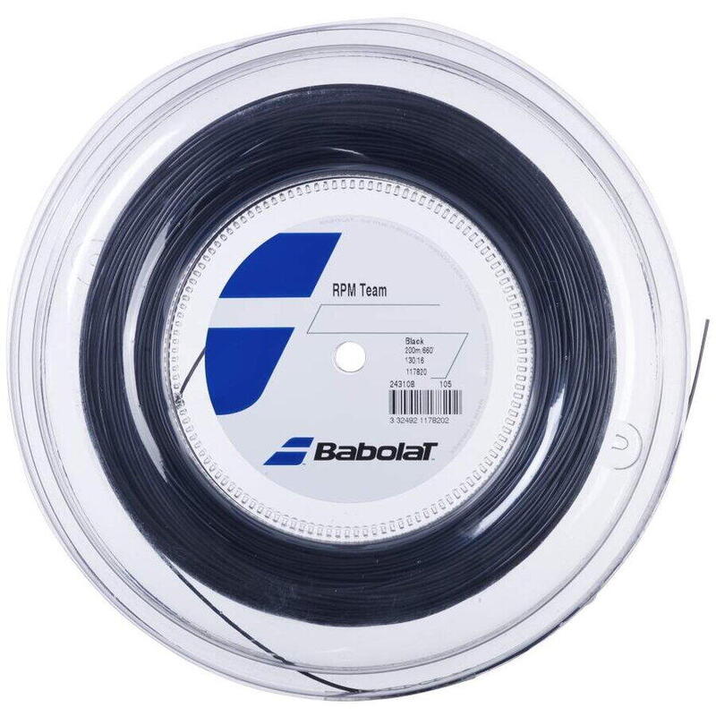 Racordaj Tenis Babolat RPM Team, grosime 1.25,  lungime 200 m Negru