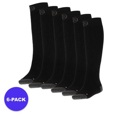Skisokken unisex - badstof zool - maat 35 t/m 48 - 6-pack- voordeelpakket