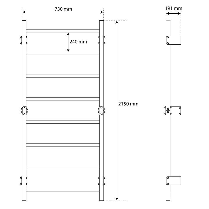 Espalier de gym - 8 échelons