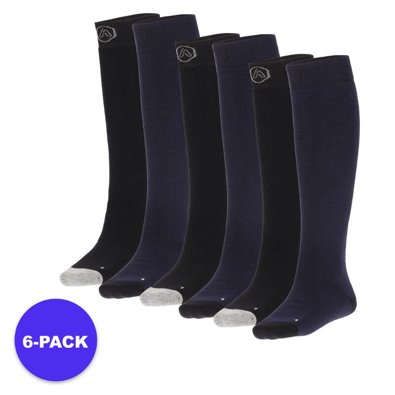 Apollo (Sports) | Chaussettes de ski enfant | Unisexe | Bleu | 27/30 | 6-Pack