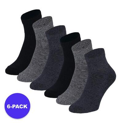 Apollo (sports) - sport enkelsokken - unisex - wit - 36/41 - 6-pack -