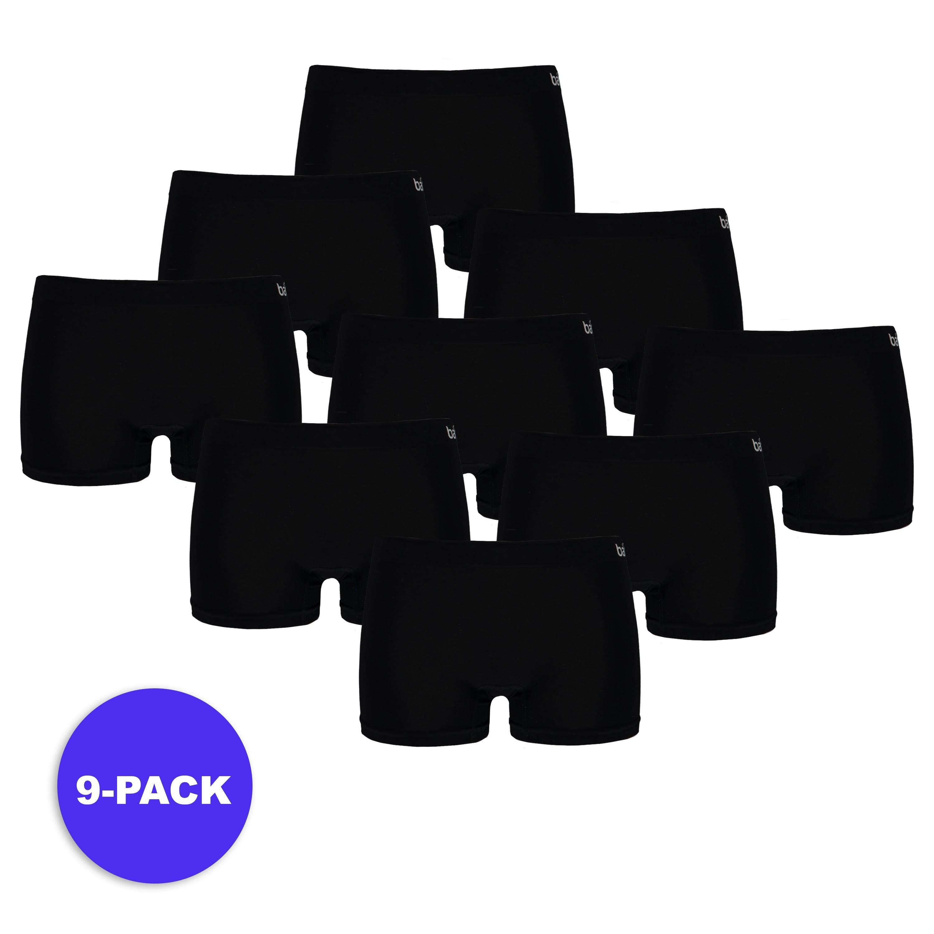 APOLLO Apollo (Sports) - Bamboe Hipster Naadloos - Zwart - Maat S - 9-Pack -