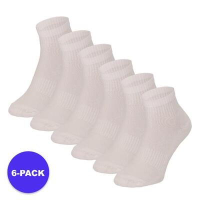 Apollo (sports) - sport enkelsokken - unisex - wit - 36/41 - 6-pack -