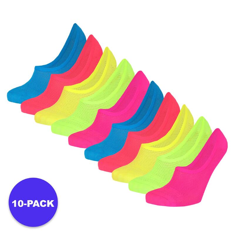 Apollo (Sports) | Chaussons de sport dames | Neon | 10-Pack | Taille Unique