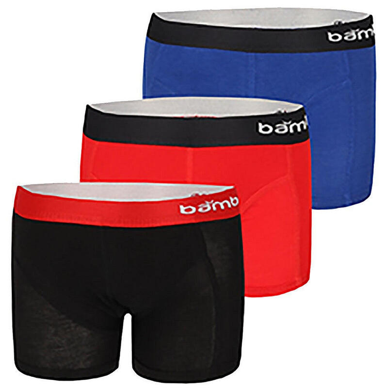 Apollo (Sports) - Bamboe Boxershorts Jongens - Multi Rood - Maat 122/128 -