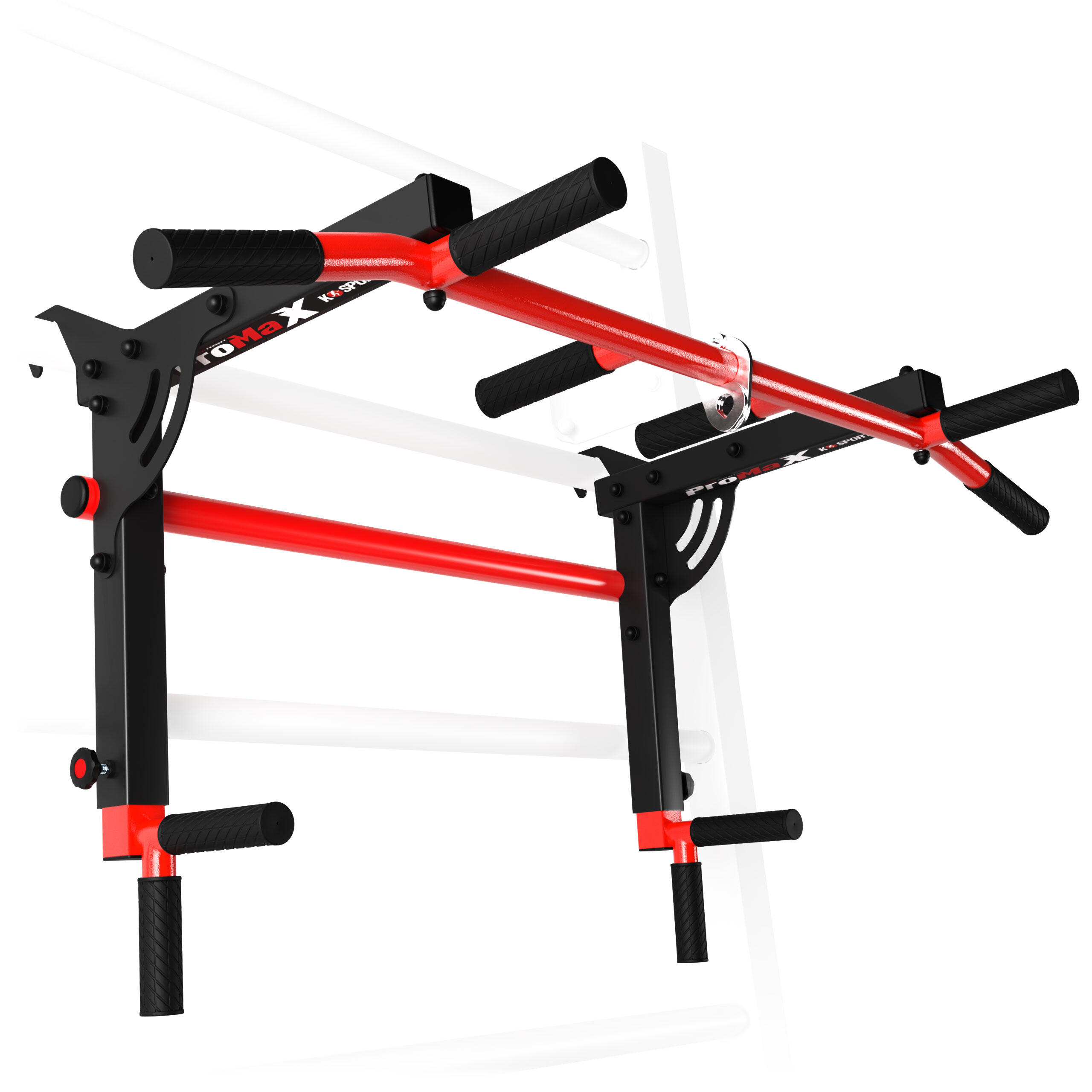 Barra de elevações + dip station 2 em 1 k-sport