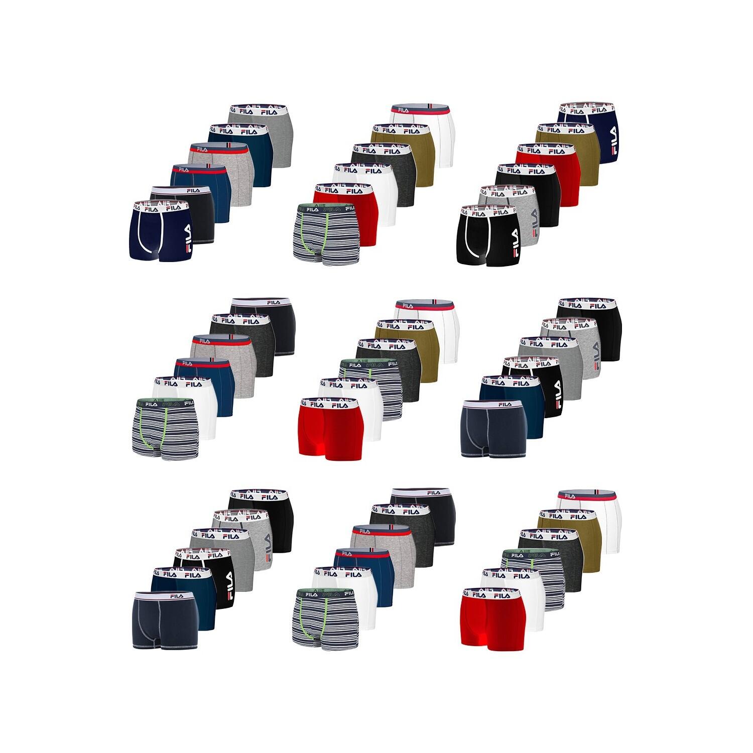 Pack Surprise de 6 Boxers coton homme 3/4