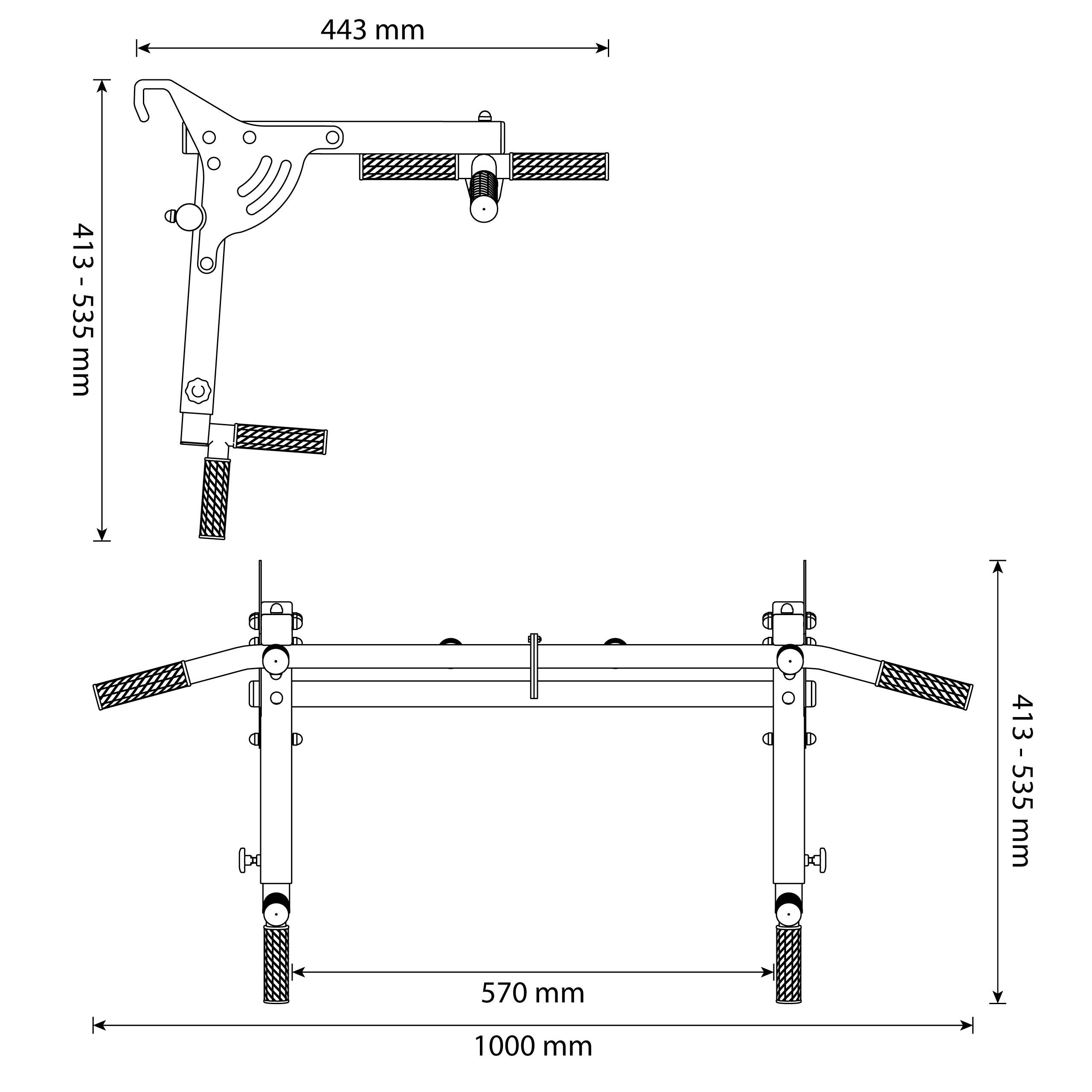 Barra per trazioni e dip 2in1 per spalliera 7/7
