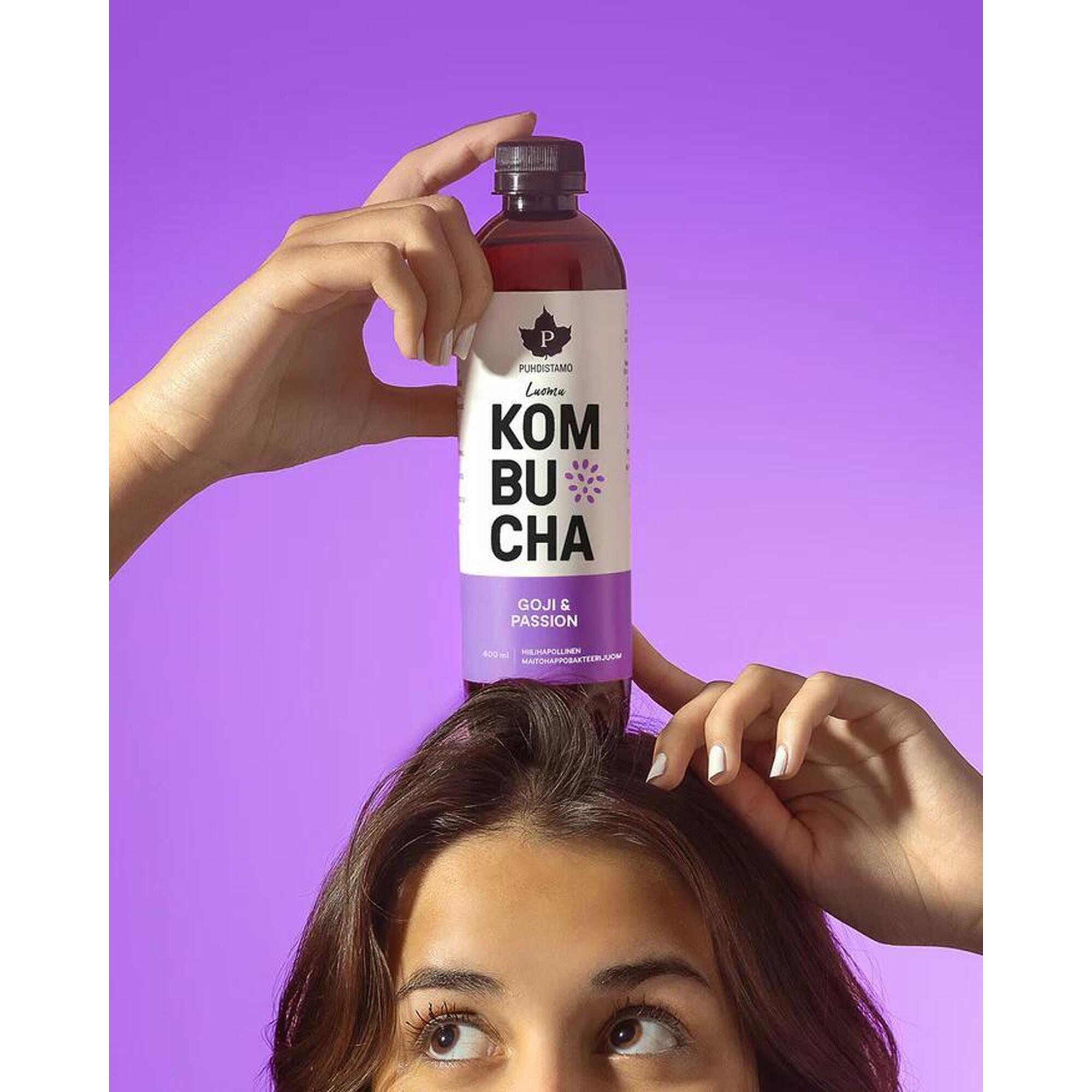 Bio Kombucha ital, Goji-Maracuja ízű 400ml