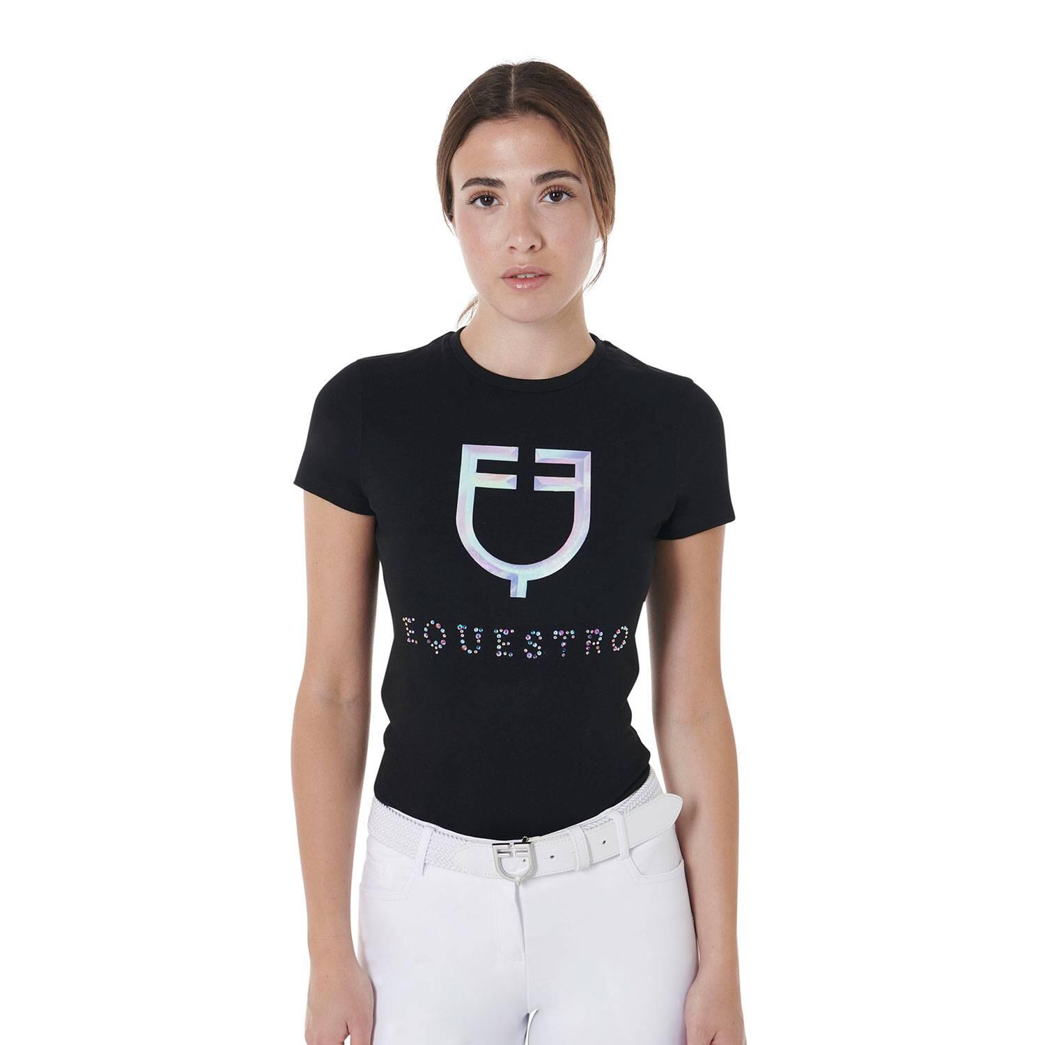 Tee-shirt logo holographique imprimé slim fit - EQUESTRO 1/1