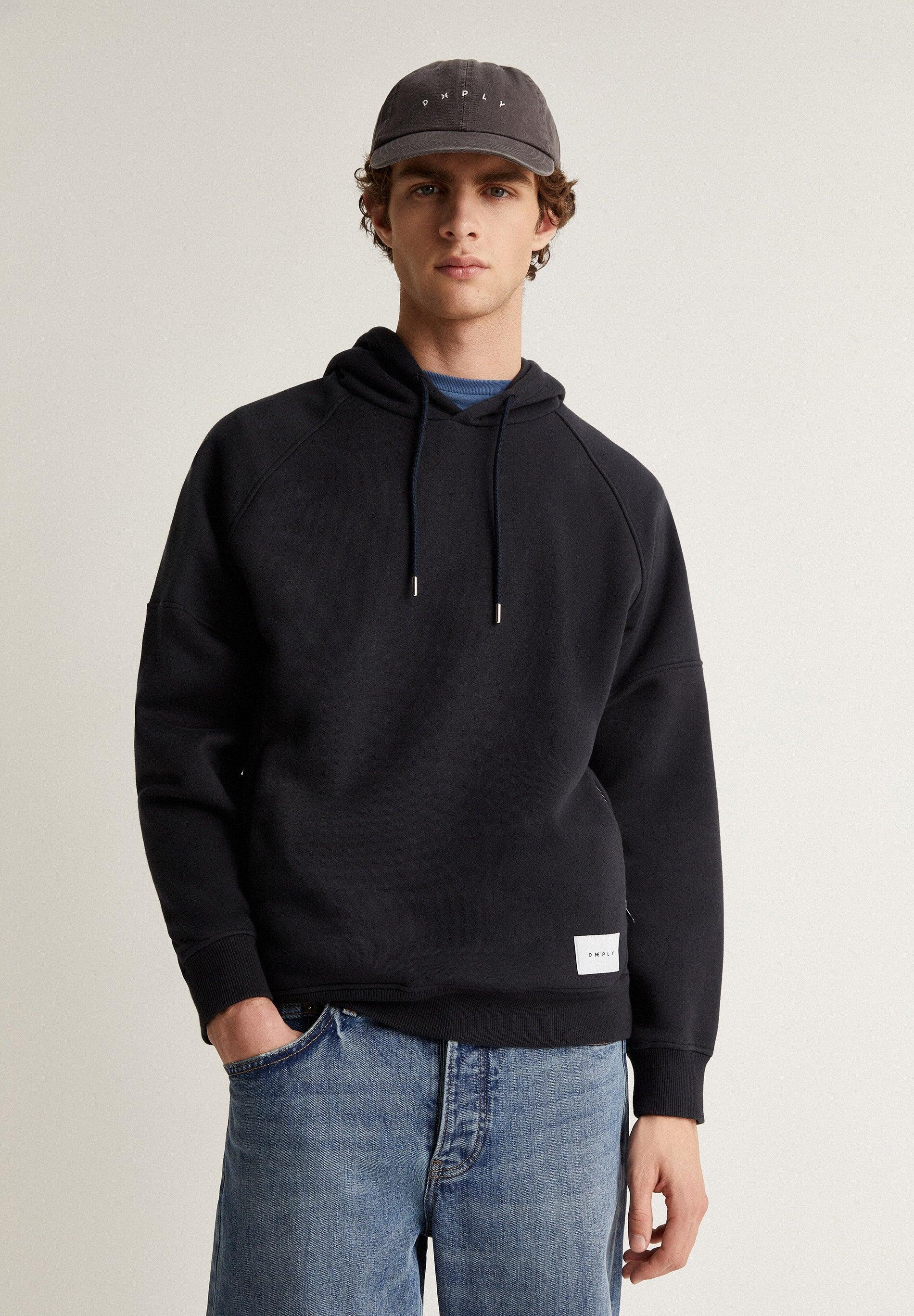 Hoodie-Sweatshirt mit Seitentaschen 4/7