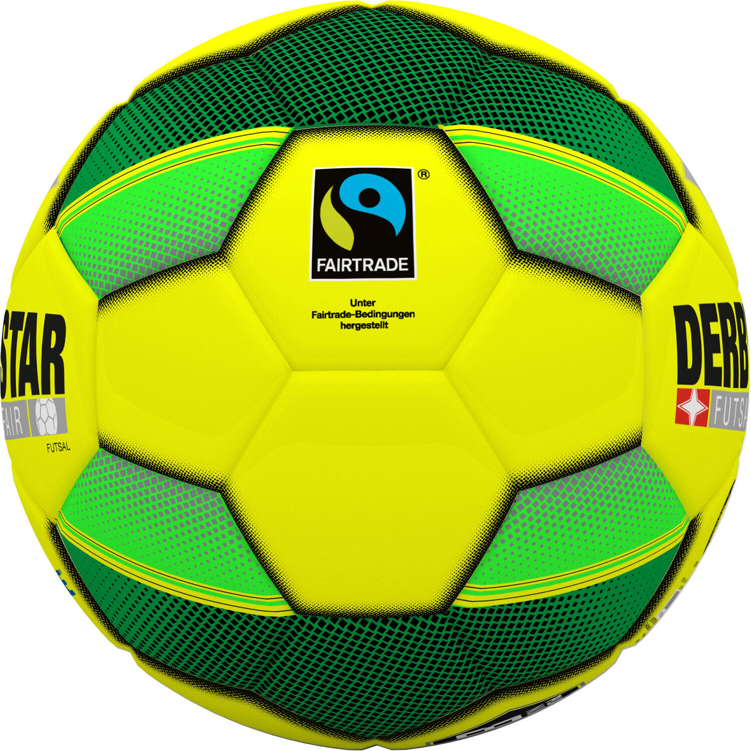 Futsalball Futsal Fair Fussball Unisex Gelb-Grün 2/3