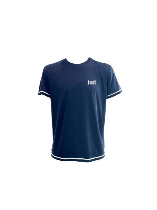 CUSTOM QUICK DRY J-TECH T-SHIRT (2 logo 10x10cm) - NAVY BLUE