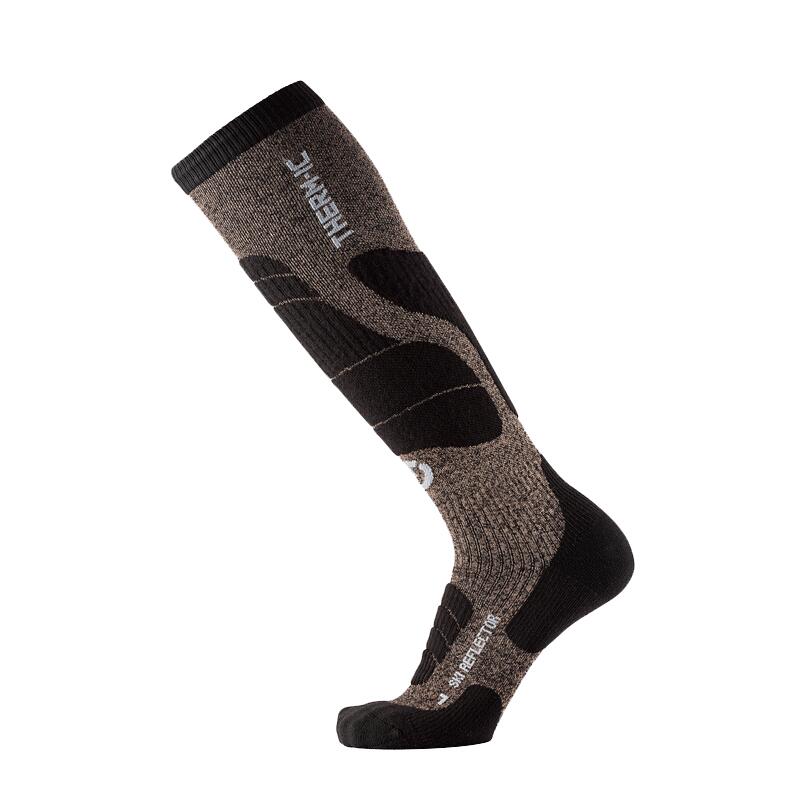 Therm-ic - Chaussettes De Ski Chaudes En Laine Mérinos - Ski Merino Reflector Unisex - Chaussettes - Noir - 35/38 - Decathlon