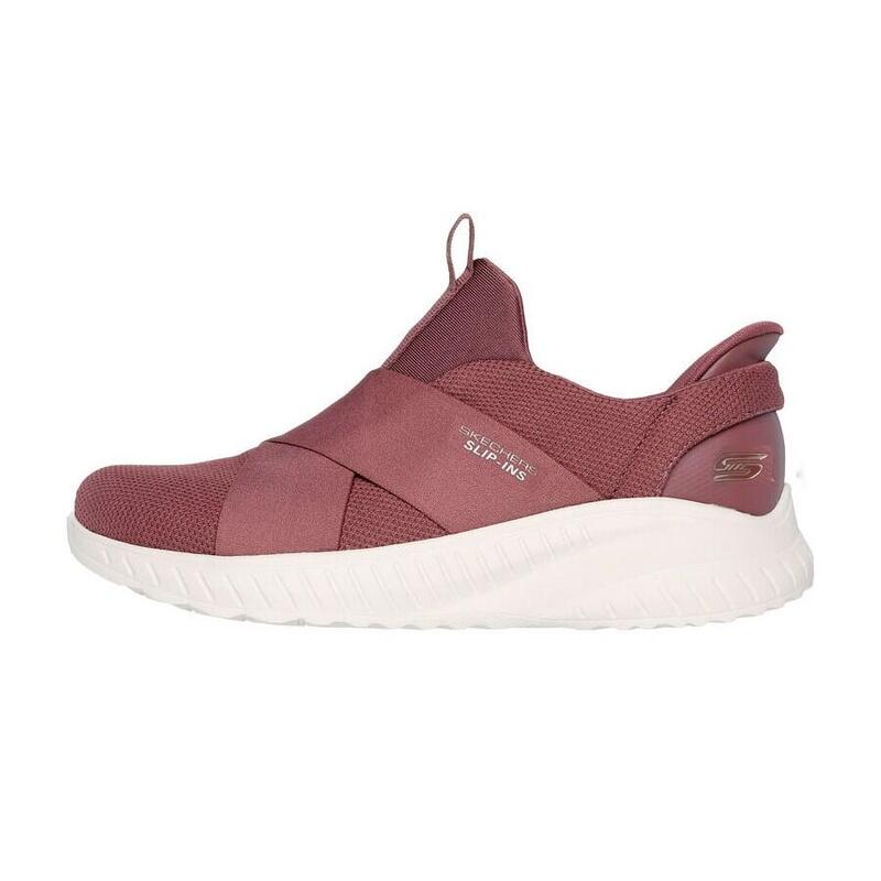 Zapatilla Caminar Mujer Skechers Bobs Squad Rosa