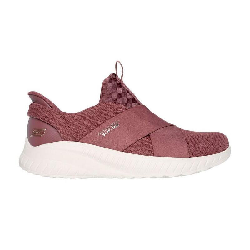 Zapatilla Caminar Mujer Skechers Bobs Squad Rosa