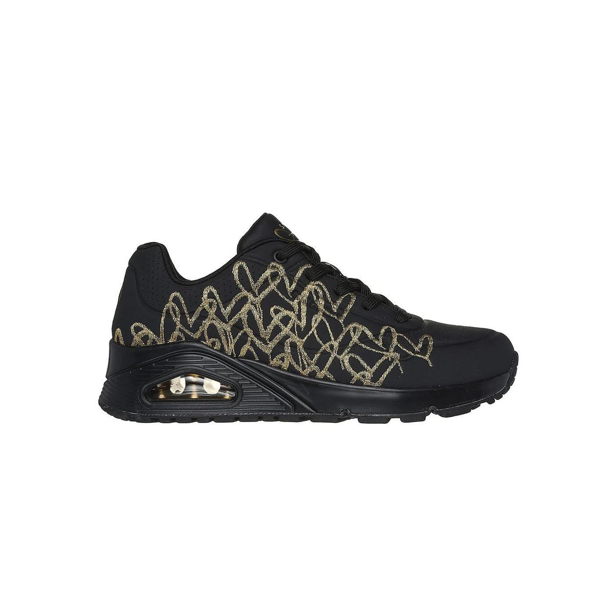 Buty damskie SKECHERS Jcrown Uno Heart color metallic