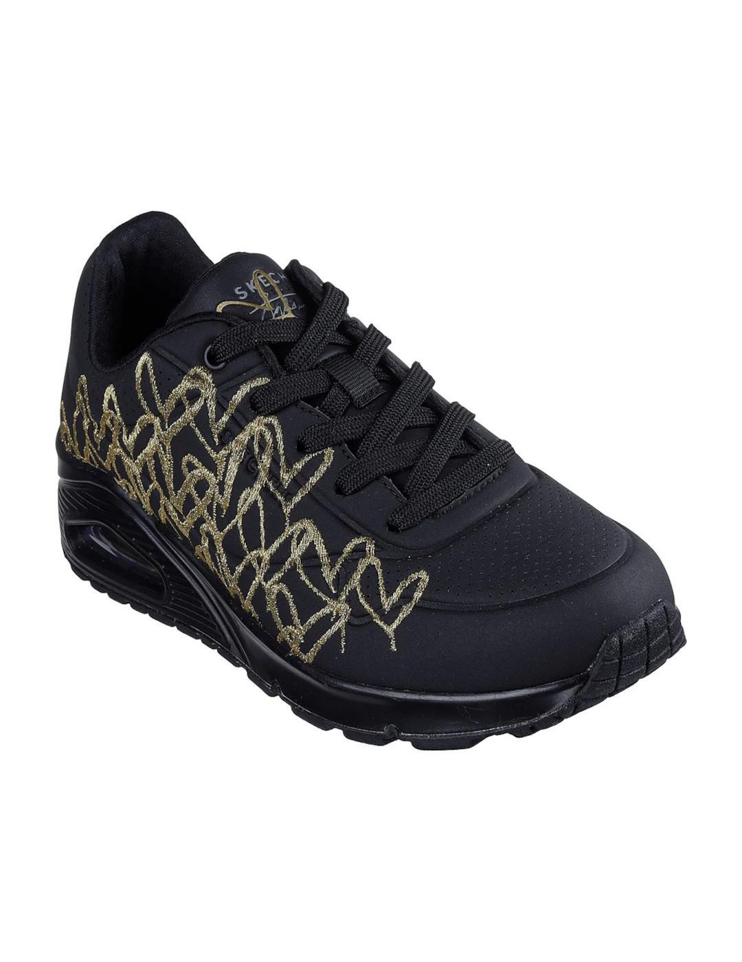 Chaussures pour hommes Skechers golden heart Noir 3/5