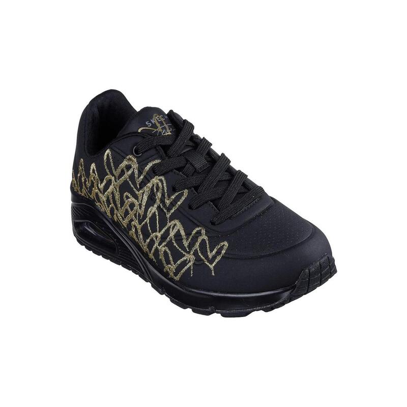 Buty damskie SKECHERS Jcrown Uno Heart color metallic
