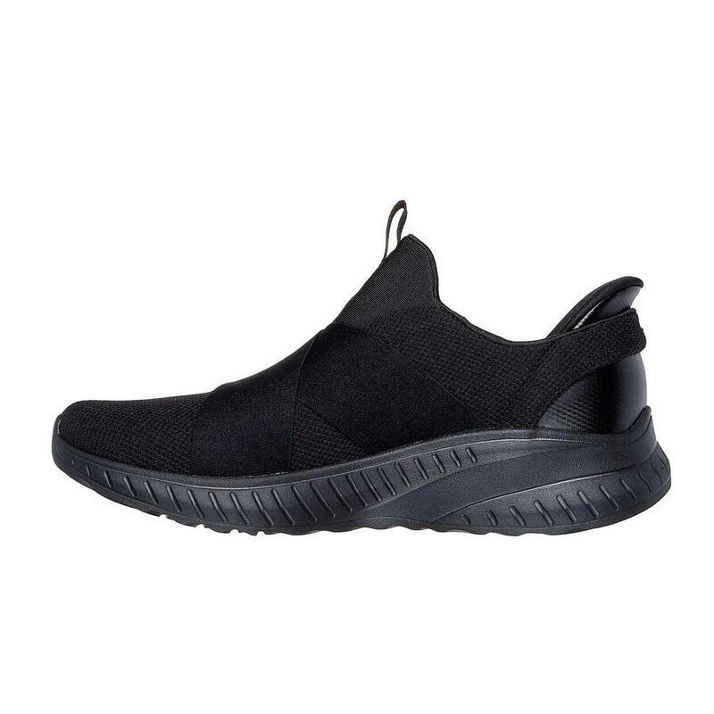 Zapatilla Caminar Mujer Skechers Bobs Squad Negro