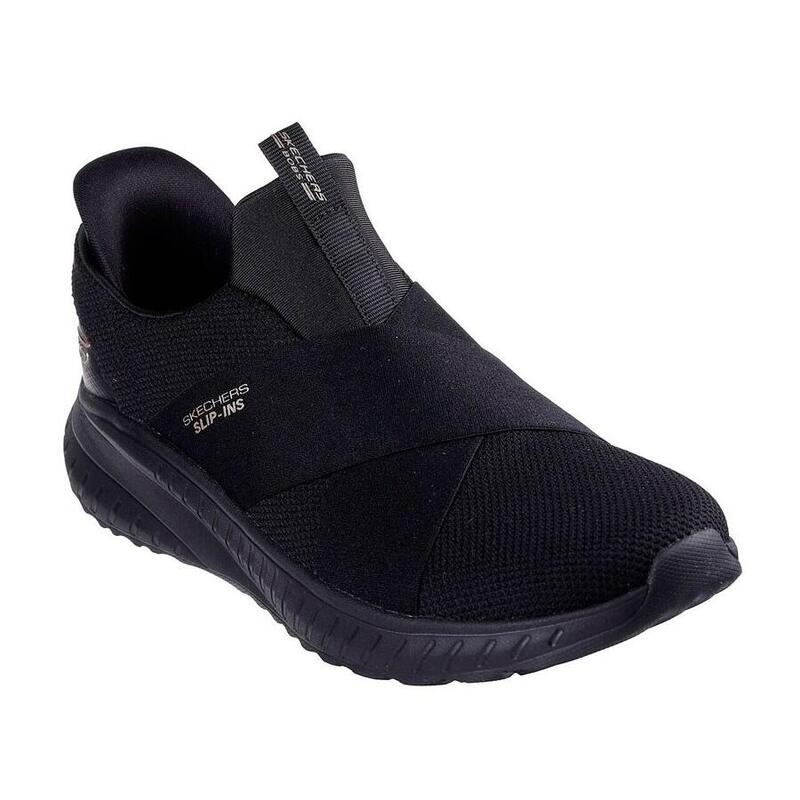 Zapatilla Caminar Mujer Skechers Bobs Squad Negro