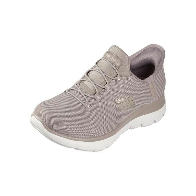 Zapatilla Caminar Mujer Skechers Summits Beige