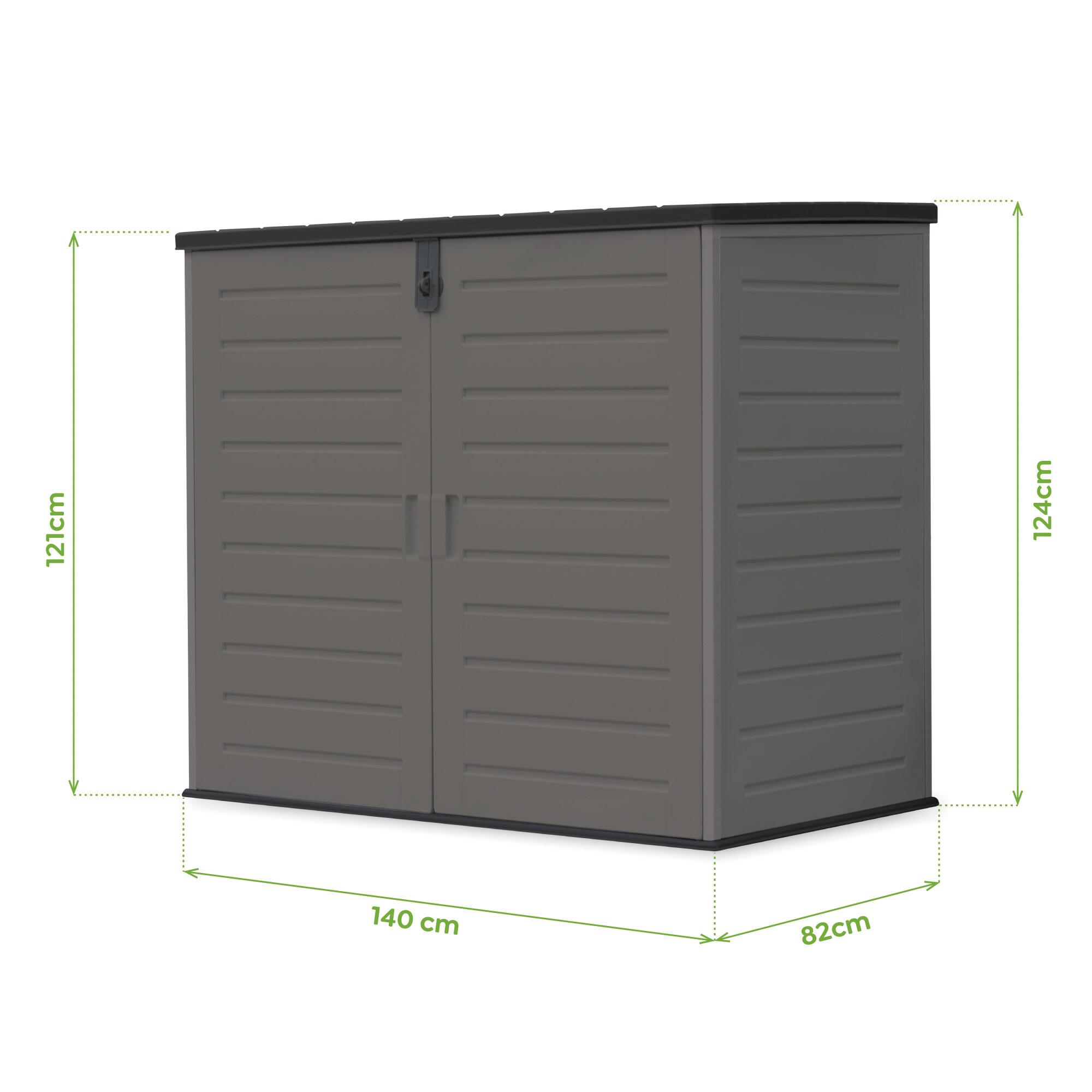 Armoire résine Multibox 1170 L - 140x82x124 cm Structure en acier et sol inclus 2/5